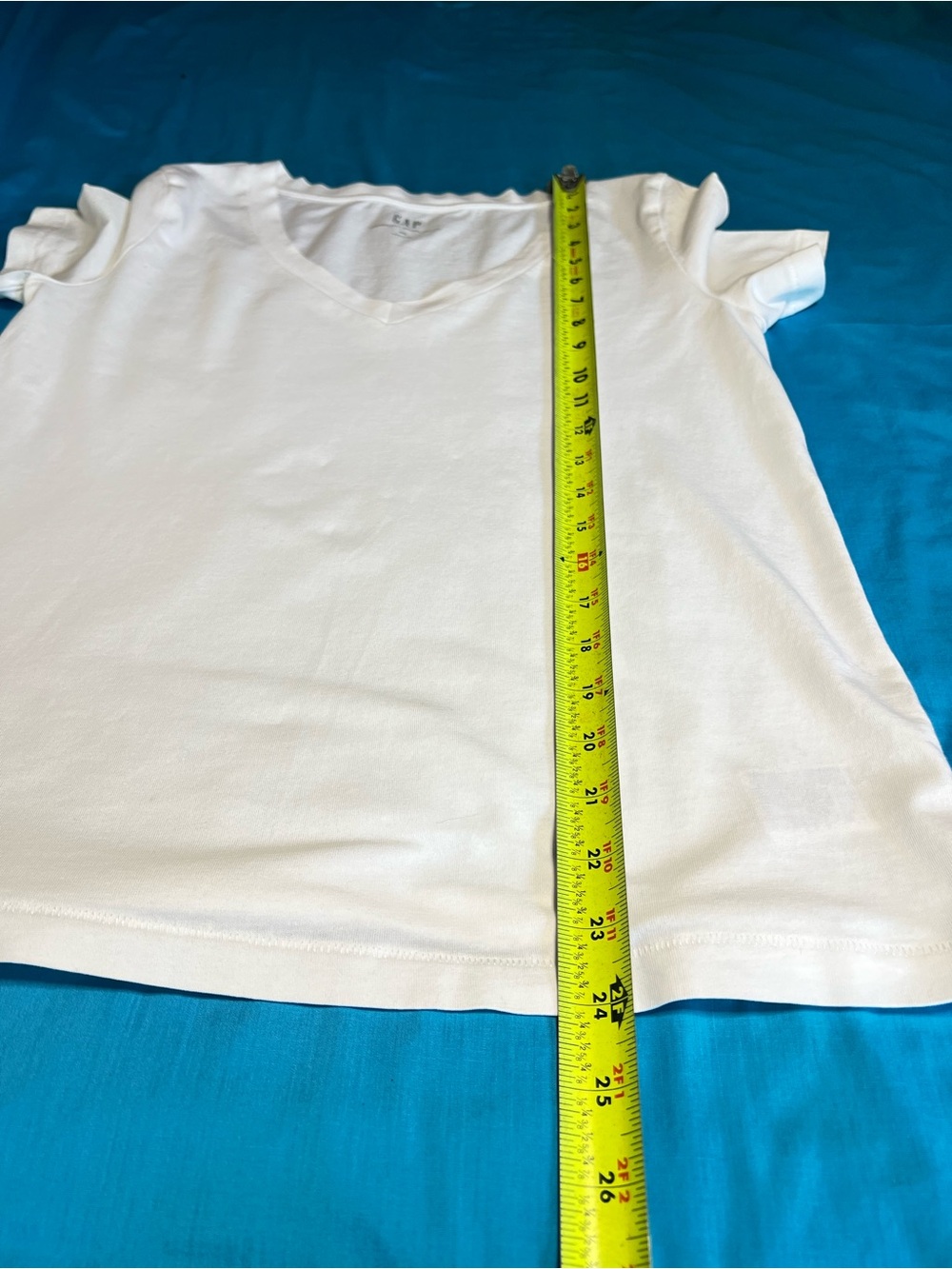 Gap Organic Cotton White V-Neck Tee XS Classic Essential - Picture 8 of 16